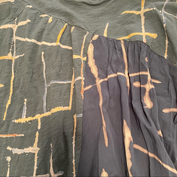 Anthropologie Blue Abstract Print Top - Picture 4 of 6